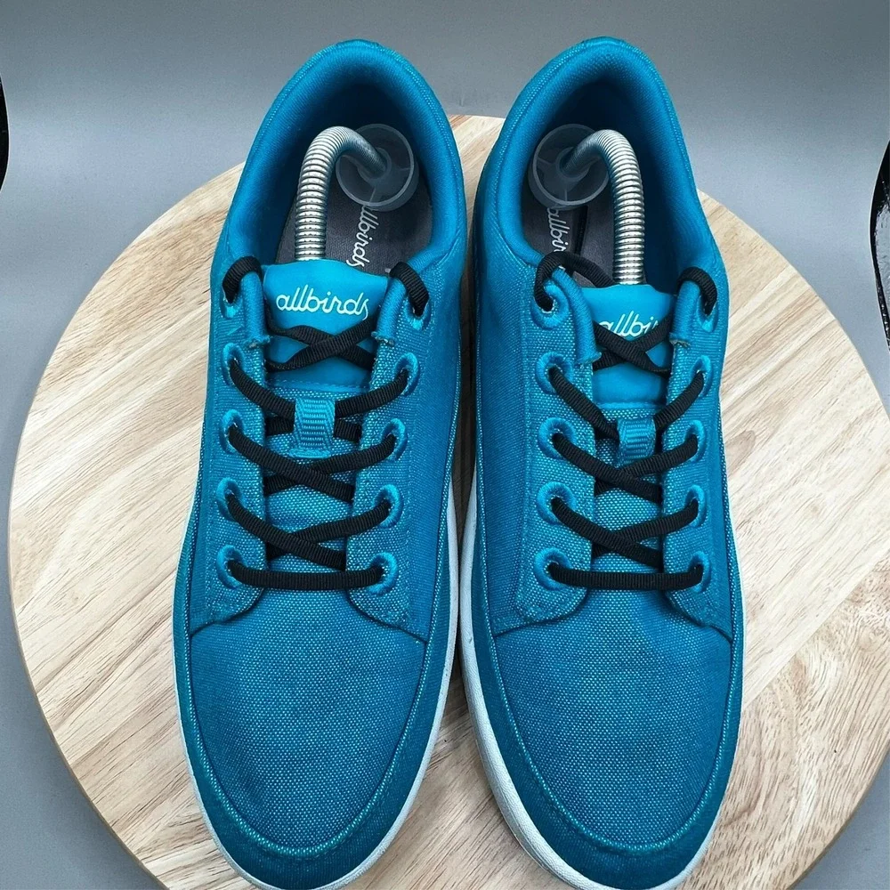 Allbirds Thrive Men's  10 Teal Canvas Pacers  Casual‎ Shoes Sneakers EUC